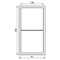 Rahmen 2-fach vert clair LCZ 982 BF221