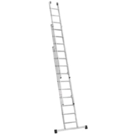 Sprossenschiebeleiter Industrie, 3-teilig ohne Seilzug 3x10 68310