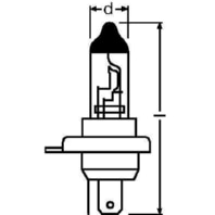 Autolampe 60/55W 12V P43T 94193