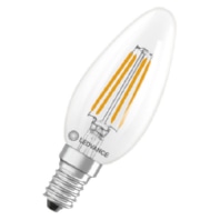 LED-Kerzenlampe E14 827, klar, dimmbar LED Cl. B40 F D. EF