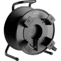 Stahlblech-Kabeltrommel mit Hilfsspule HT 300K.RM-schwarz