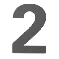 Label for house no. luminaire GHN-2 anthrazit
