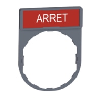 Schildtr�ger 30x40mm ARRET 22mm grau ZBY2104C0