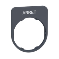 Schildtr�ger 40x50mm ARRET 30mm grau ZBYFP2104C0