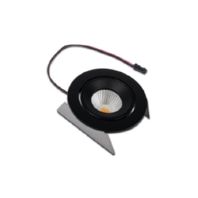 Downlight/spot/floodlight 1x4,8W - LED recessed light xw, black, 20202401001