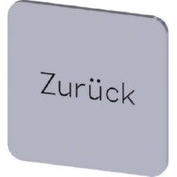 Bezeichnungsschild Beschriftung:Zurck 3SU1900-0AF81-0AG0