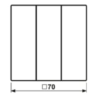 Cover plate for switch/push button green LC 993 BF249