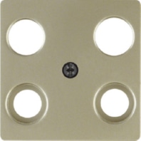 Zentralplattehellbronze 4 Loch Antennen-Dose, 148311