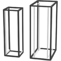 Grundgestell 47 HE 800x1200x2200 schwarz Fo1 81222-S
