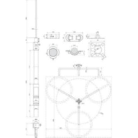 Interception rod with tripod FM D40 L2200 819690