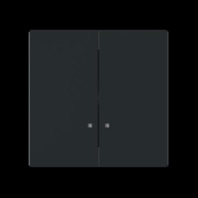 Cover plate for switch/push button black 1785 K-45M