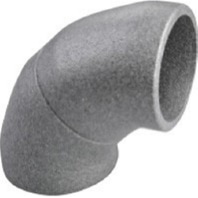 Bogen 90Gr teilbar 2x45 Gr EPP-B1