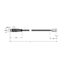 Aktuator- u. Sensorleitung PVC PKGV3M-8/TEL