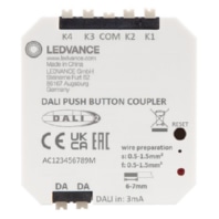 Control unit, PUSHBUT.COUPLERDALI2