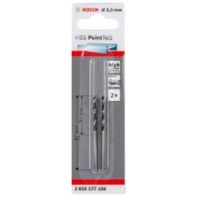 Metallbohrer HSS PointTeQ 2,5 mm, 2er-Pack 2608577156