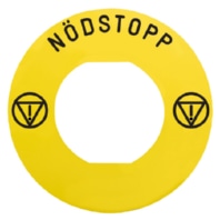 Label for control devices Emergency Stop ZBY9730M