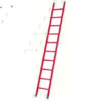 Anlegeleiter, Vollkunstoff 10 Sprossen 46255