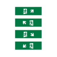 Sticker for emergency luminaire SLX24FLATSYMBOLSETII
