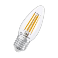 LED-Kerzenlampe E27 827, klar, dimmbar LEDCl.B40FDP3.4W827C