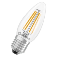 LED-Kerzenlampe E27 827, klar LEDCl.B40FP3.4W827C