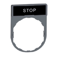 Schildtr�ger 30x40mm STOP 22mm grau ZBY2304C0