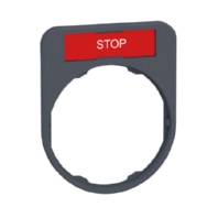 Schildtr�ger 40x50mm STOP 30mm grau ZBYF2304C0