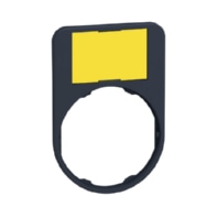 Schildtr�ger 30x50mm gelb wei� 30mm ZBYF6102