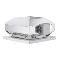 Radial-Dachventilator 1-PH horizontal, 230V RDW 200/4