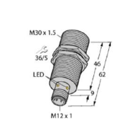 Inductive proximity switch 15mm BI15UEM30WDAP6XH1141