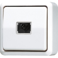 Button without symbols white 1-pole changeover NK, 633 A WW