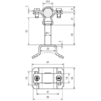 Holder for lightning protection LH ZS 18 EXP55SBBV2A