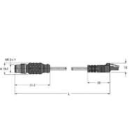 Sensor-actuator patch cord 5m M12 RSS RJ45S 841-5M