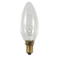 Candle-shaped lamp 25W 130V E14 clear 40880