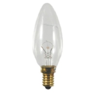 Candle-shaped lamp 40W 240V E14 clear