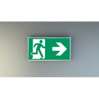 Sign luminaire single-sided LXW411SC