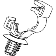 Wellrohrhalter mit Lamellenfu 151-01880(500)