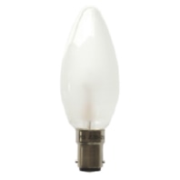 Candle-shaped lamp 60W 240V B15d frosted 40877
