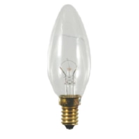 Candle-shaped lamp 15W 130V E14 clear 40879