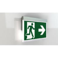 Rettungszeichenleuchte 1h, Wireless, wei AXW401WL