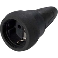 Schuko coupler rubber black 5073840