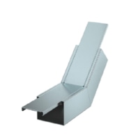 Flat bend for fire-resistant duct PLM BR 0810 FS