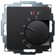 UP-Raumregler, schwarz matt 55x55, 5-30C, AC230V, 547816054802