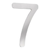 Hausnummer 7 Klein Edelstahl, 16 cm HN-7