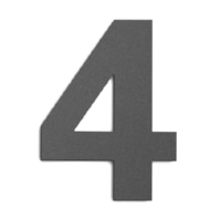 Label for house no. luminaire GHN-4 anthrazit