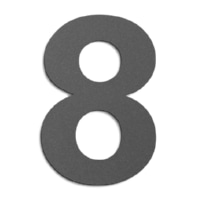 Label for house no. luminaire GHN-8 anthrazit