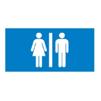 Pictogram for emergency luminaire GuideLed 30m WC