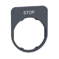Schildtr�ger 40x50mm STOP 30mm grau ZBYFP2304C0