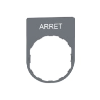 Schildtr�ger 30x40mm ARRET 22mm grau ZBYP2104C0