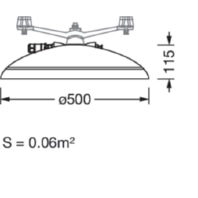 Luminaire for streets and places 5XA248W41F08GE