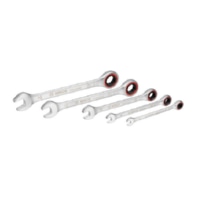 Ringmaulschl�ssel-Set mit Ratsche 5 tlg. 1600A02Z3D